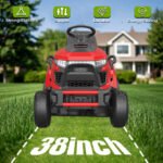 38″ 12.4 HP 452 cc Gasoline Self‑Propelled Ride‑On Lawn Mower with LED Headlights - Image 4
