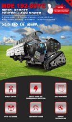 Big Power Diesel Engine Field Mower – 80 cm / 120 cm Cutting Width Crawler Lawn Mower - Image 5