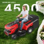 38″ 12.4 HP 452 cc Gasoline Self‑Propelled Ride‑On Lawn Mower with LED Headlights - Image 3