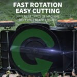 Corded Electric Lawn Mower with 5 Cutting Height Grade, Folding Handle, Grass Box, 230V - Image 5